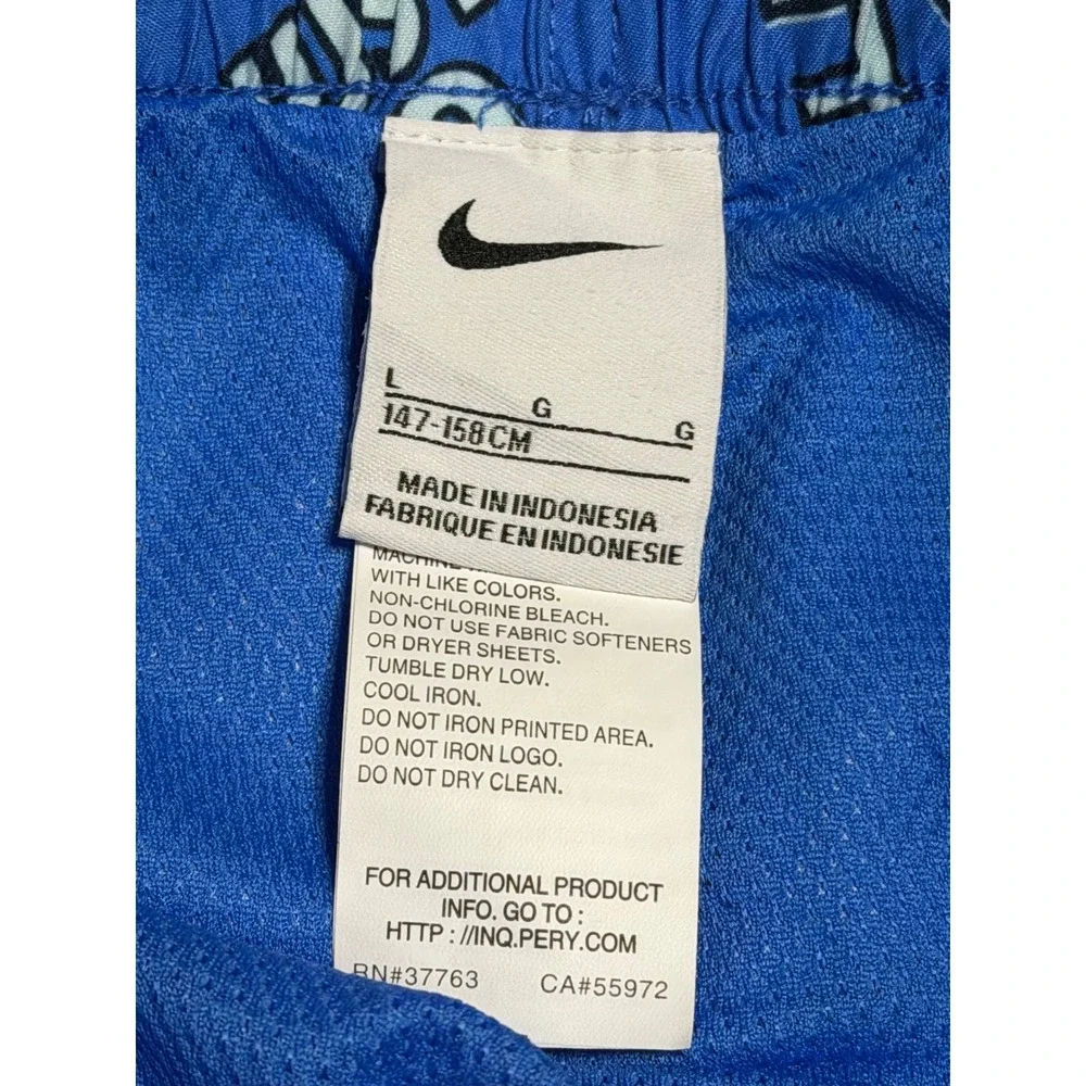 Nike Swim Trunks Kids Large Blue Just Do It Logo NWT